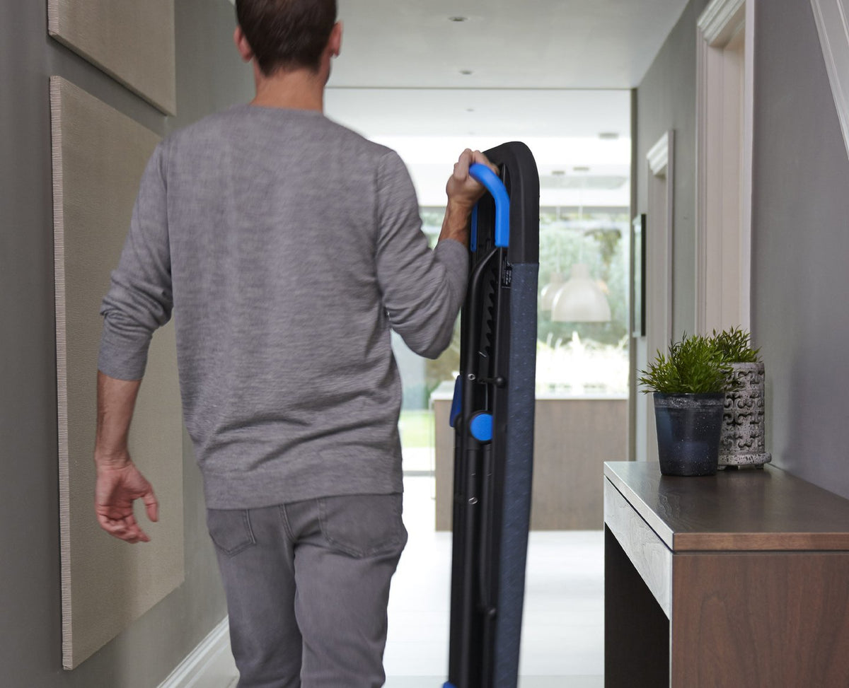 Joseph Joseph Glide Plus 130cm Blue Easy-Stow Ironing Board with Advanced Cover
