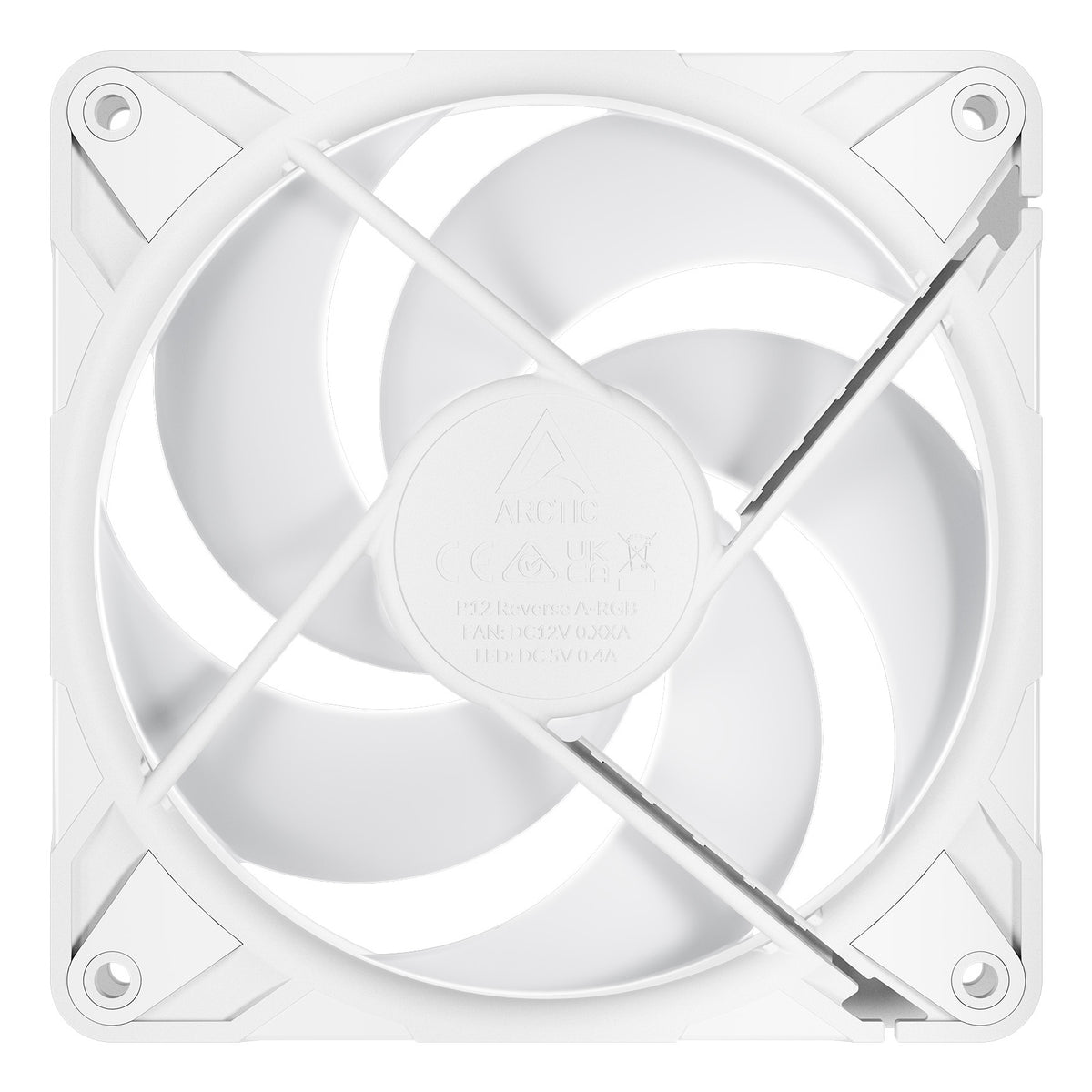 ARCTIC P12 Pro Reverse A-RGB 120x120x25 Fan (White) - 3 Pack