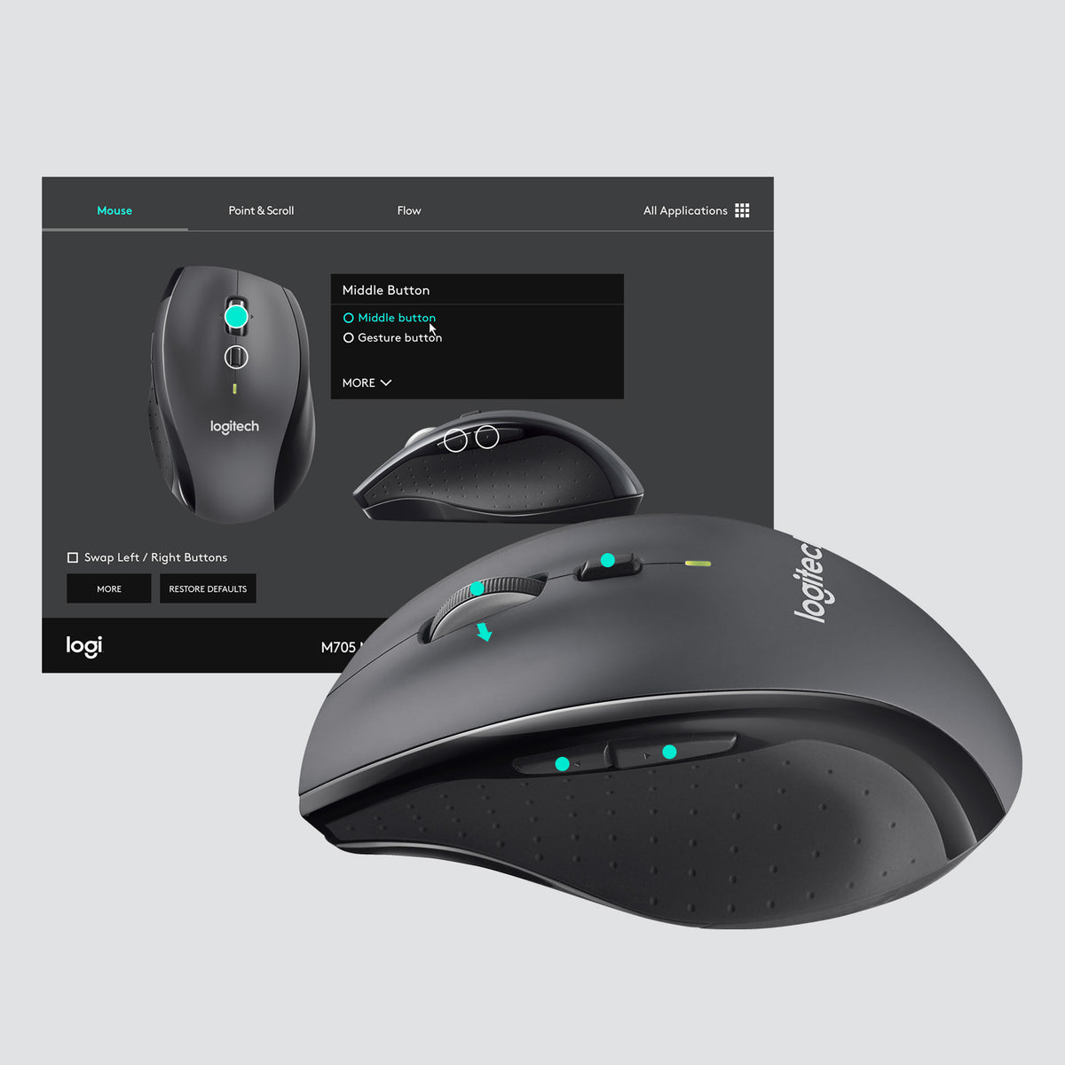 Logitech M705 Marathon anthracite