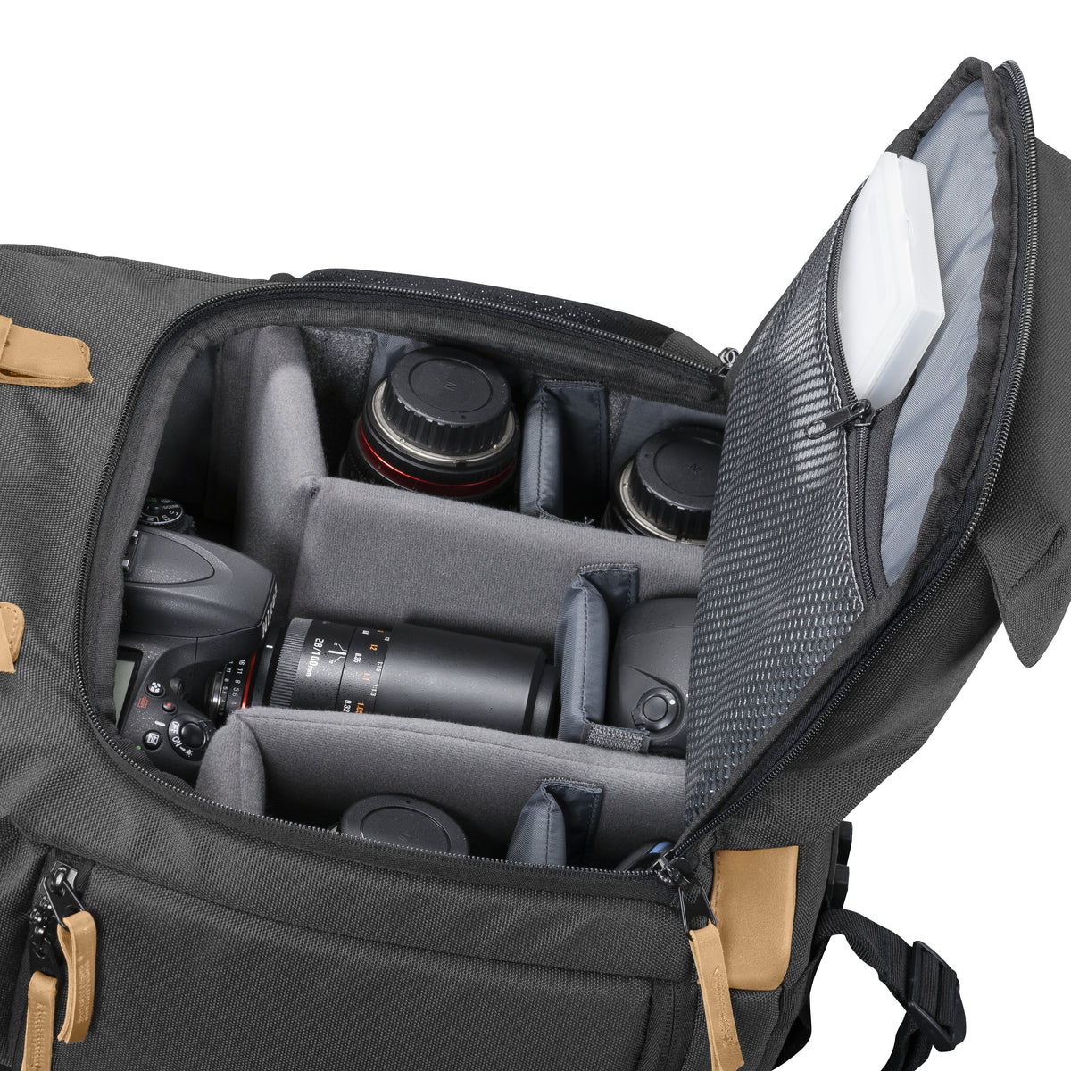 Mantona Camera Backpack Luis retro green