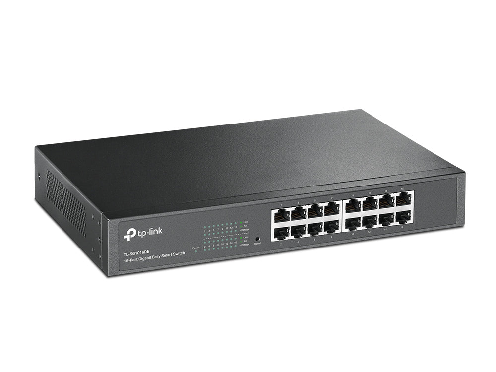 TP-Link TL-SG1016DE Network Switch Managed L2 Gigabit Ethernet (10/100/1000) Black