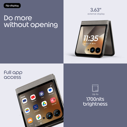 Motorola razr 70 17.5 cm (6.9") Dual SIM Android 16.0 5G USB Type-C 8 GB 256 GB 4800 mAh Stone colour