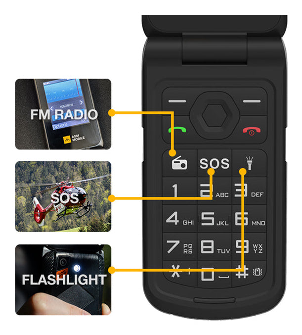 AGM M10 Klapper (4G) Rugged