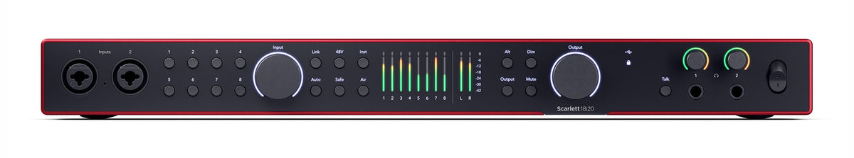 Focusrite Scarlett 18i20 4ης Γενιάς - Ηχογραφικό Διεπαφή Ήχου