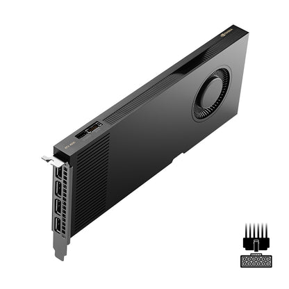 Graphics card PNY NVIDIA RTX 4000 Ada Generation, 20 GB GDDR6 160-bit,  PCIe 4.0 x16, Single Slot, 4x Mini DP 1.4a, ATX - ATX bracket, 1x 16-pin power supply cable, retial