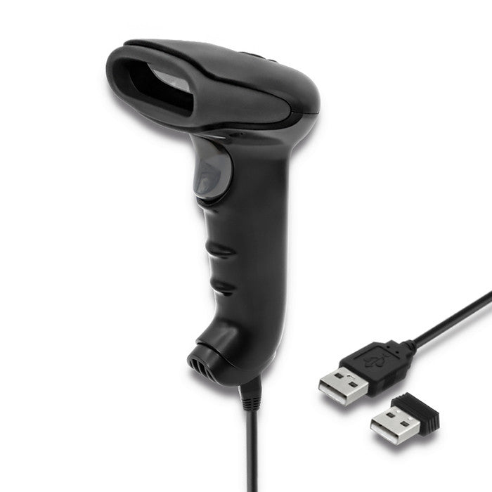 Qoltec 50868 Wireless Laser Scanner 1D | 2D | Black