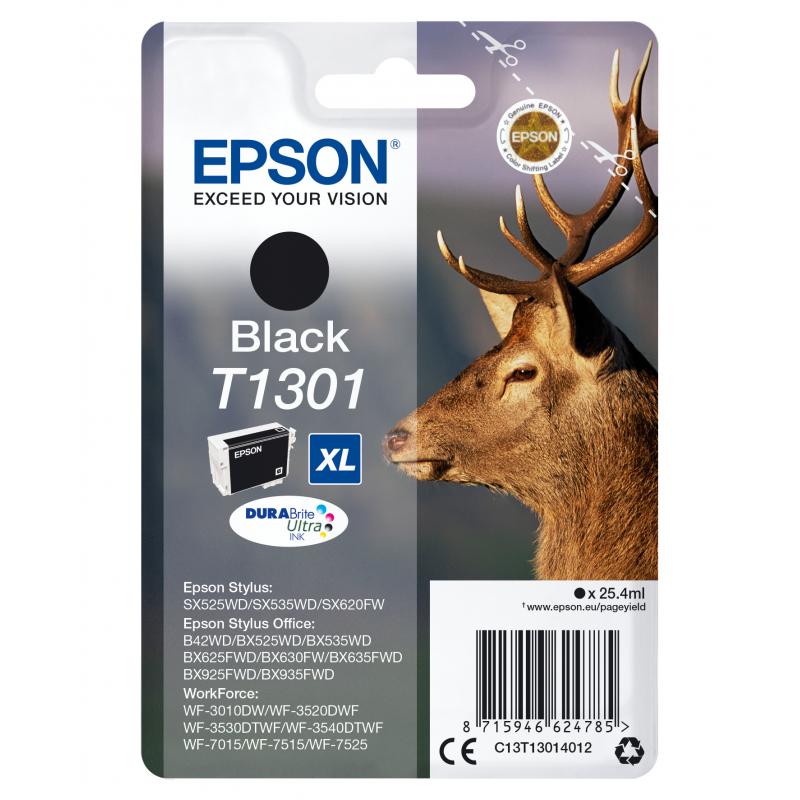 Epson Ink T1301 Black Schwarz (C13T13014012)