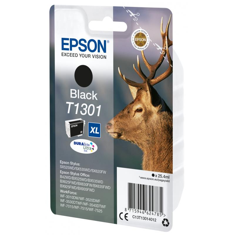 Epson Ink T1301 Black Schwarz (C13T13014012)