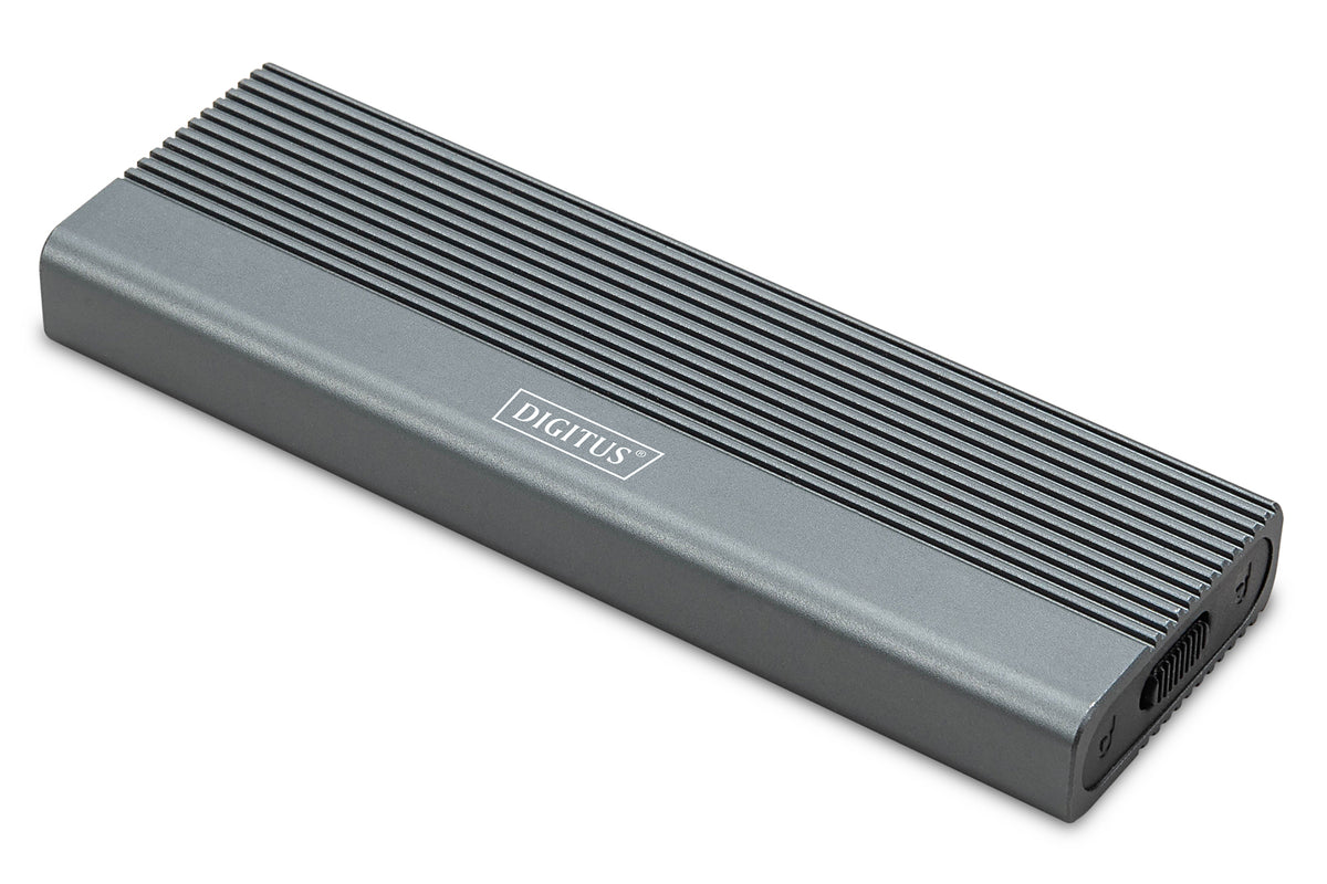 DIGITUS Gehäuse USB 3.1 Gen2 SSD M2 NVMe + SATAIII Alu