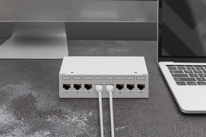 DIGITUS CAT 6A Keystone Modul geschirmt mit Kabelmanager 8St