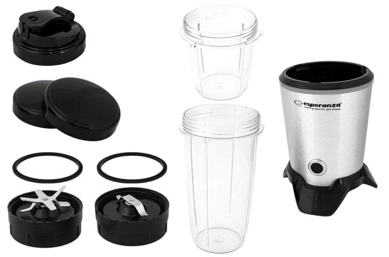 Esperanza EKM028 blender Tabletop blender 1000 W Black, Stainless steel