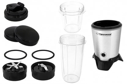 Esperanza EKM028 blender Tabletop blender 1000 W Black, Stainless steel