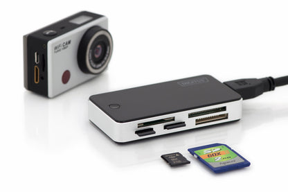 DIGITUS Card Reader USB3.0, extern, schwarz-silber
