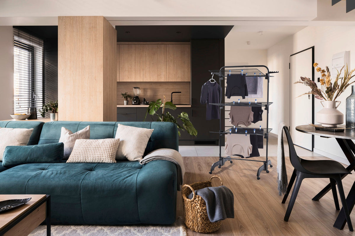 Κατακόρυφη Στεγνωτήρια Comfort Tower 420 σε Μαύρο χρώμα Leifheit