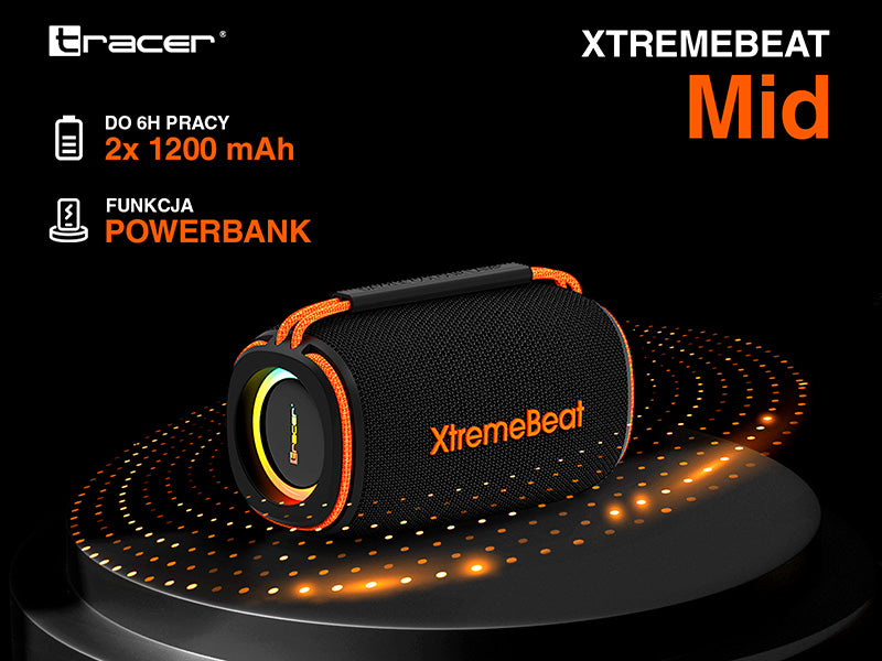 Tracer XtremeBeat TWS Portable Bluetooth Speaker Black 15W