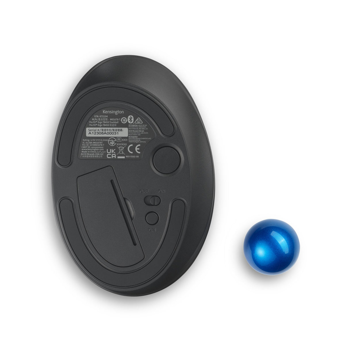 Kensington Trackball Pro Fit Ergo TB450