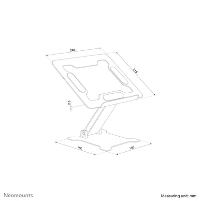 Neomounts NOT-Ständer bis 15" verstellbar, schwarz