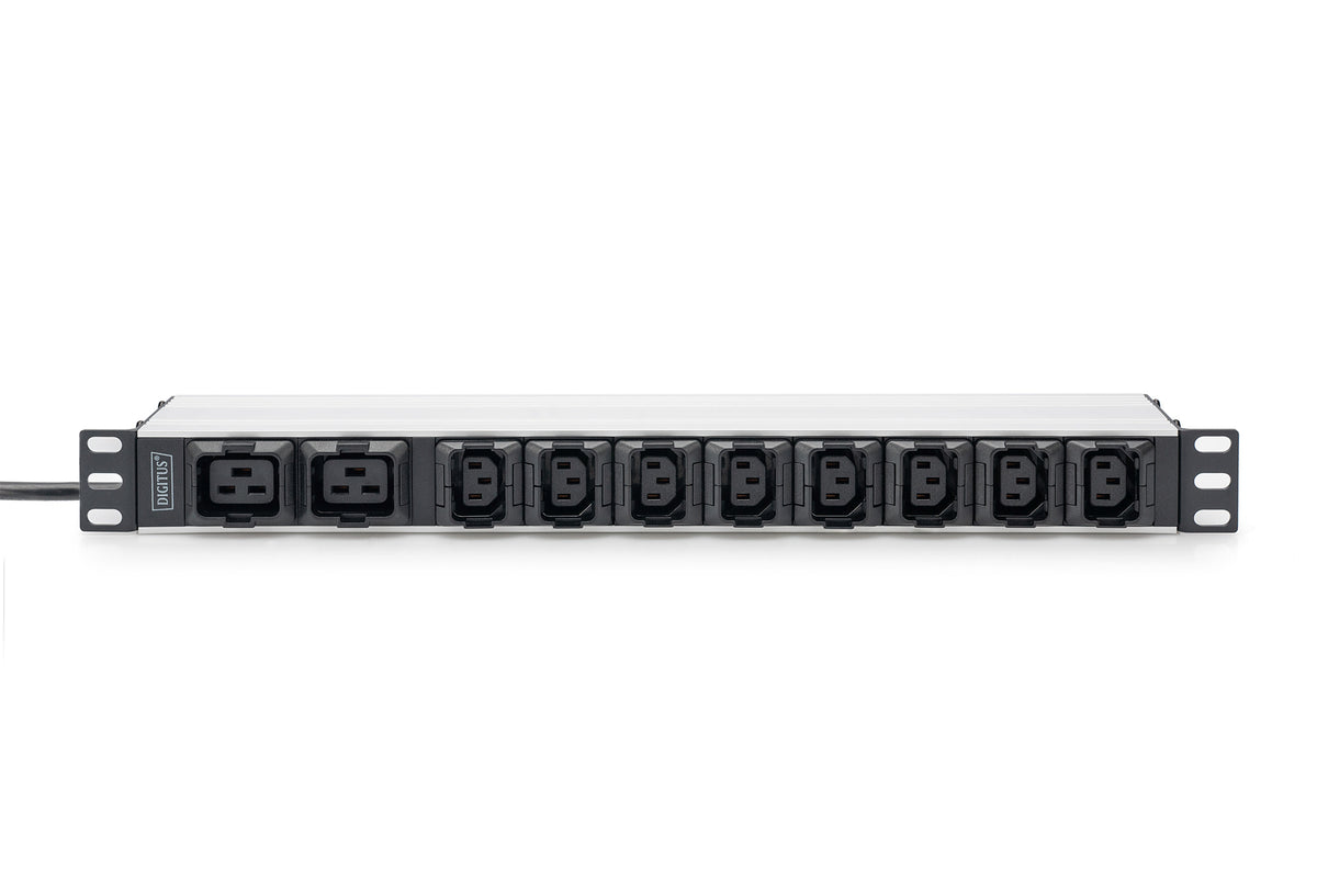 DIGITUS PDU 1HE   8xC13 2xC19   Ausgänge 230V/16A schwarz