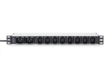 DIGITUS PDU 1HE   8xC13 2xC19   Ausgänge 230V/16A schwarz