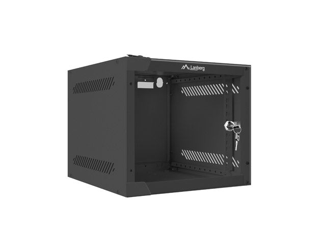 LANBERG 10" Wall-Mounted Network Rack Cabinet 4U (280x310 mm, Black)