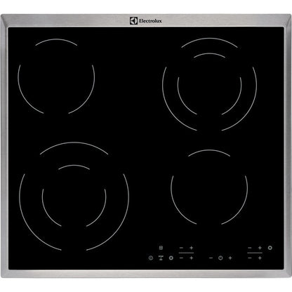 Electrolux EHF6342XOK Black Built-in Ceramic Hob with 4 Cooking Zones