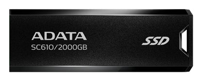ADATA SC610 εξωτερικός αποθηκευτικός δίσκος USB 2 TB USB Τύπος-A 3.2 Γενιά 2 (3.1 Γενιά 2) Μαύρο