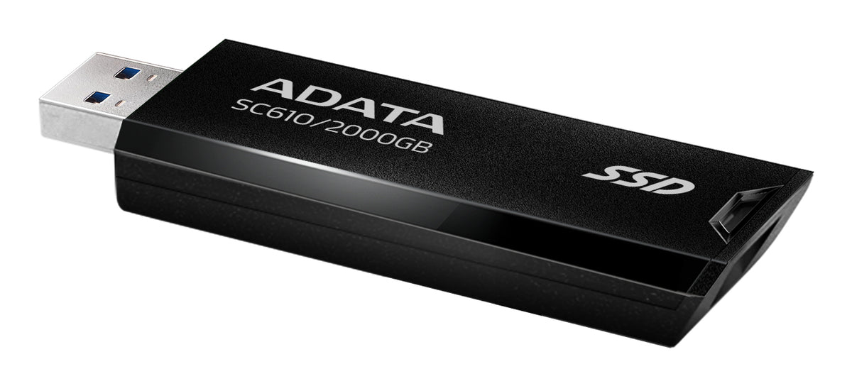 ADATA SC610 εξωτερικός αποθηκευτικός δίσκος USB 2 TB USB Τύπος-A 3.2 Γενιά 2 (3.1 Γενιά 2) Μαύρο