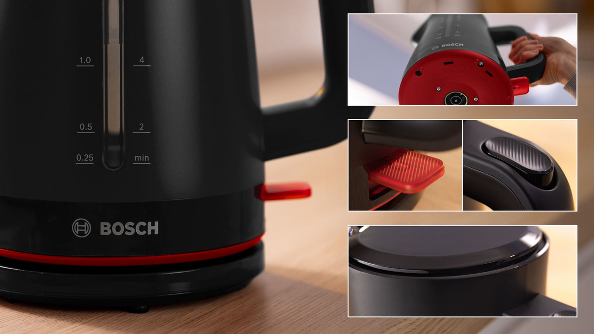 Τοστιέρα Bosch TAT3M124 για 2 φέτες, Ισχύς 950 W, Κόκκινη