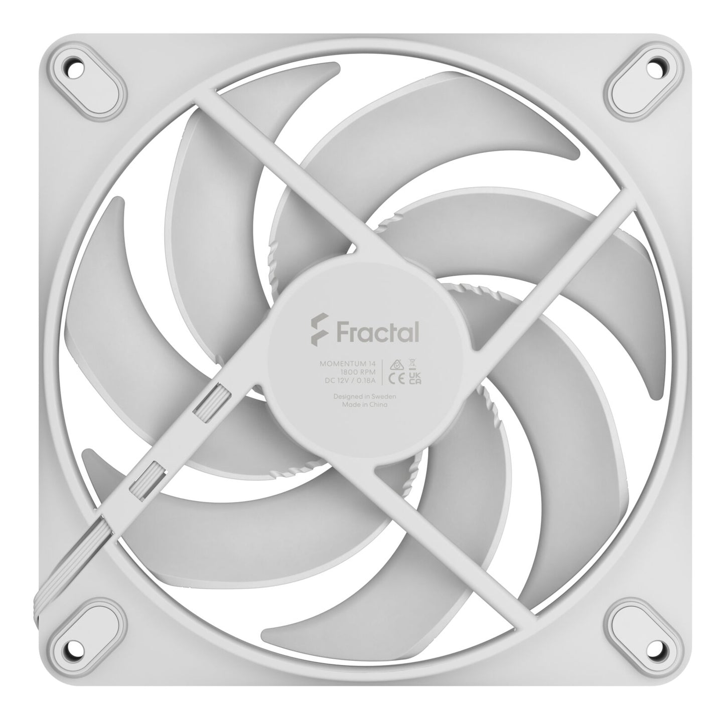 Fractal Design Momentum 14 White 140mm Fan
