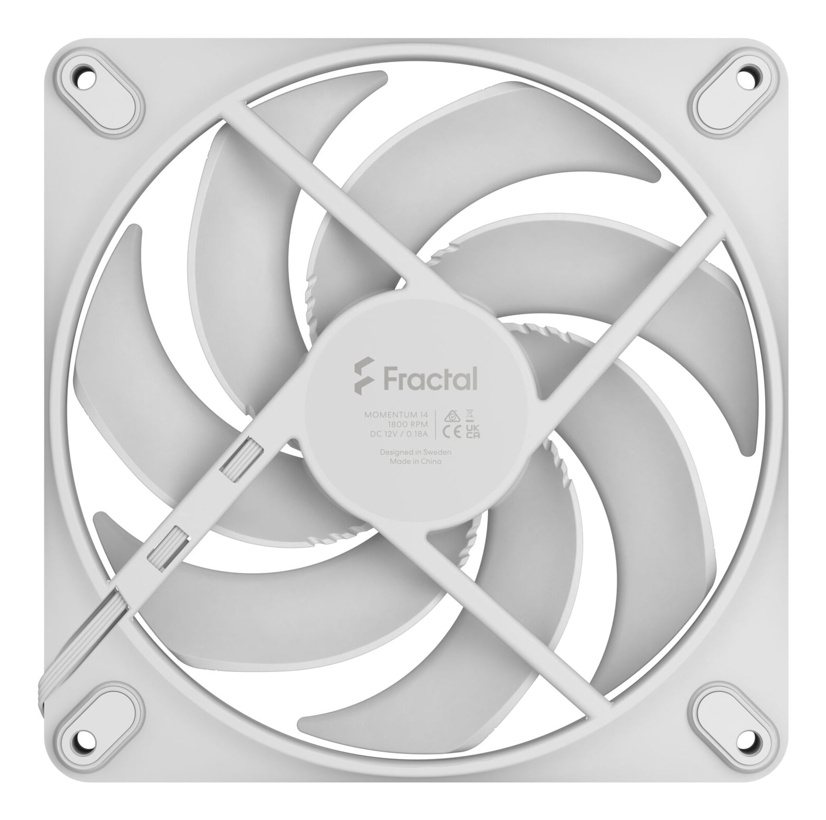 Fractal Design Momentum 14 White 140mm Fan
