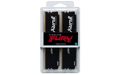 Kingston Technology FURY Beast 16GB 6000MT/s DDR5 CL30 DIMM (Kit of 2) Black EXPO