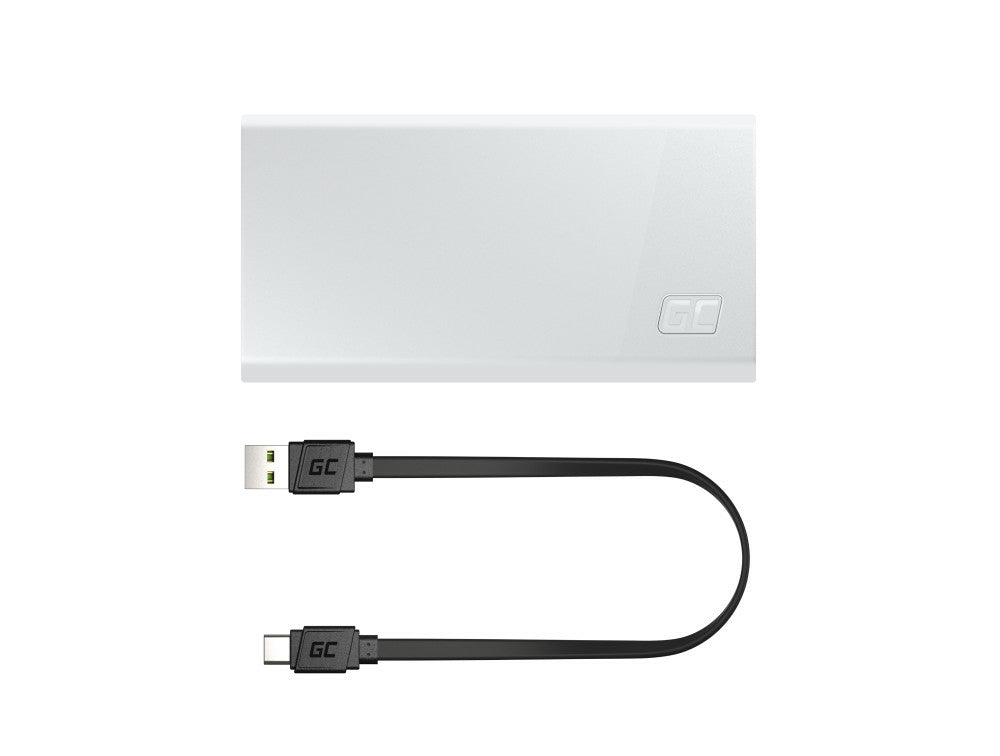 Green Cell PBGC03SW Lithium Polymer (LiPo) Power Bank 20000 mAh White