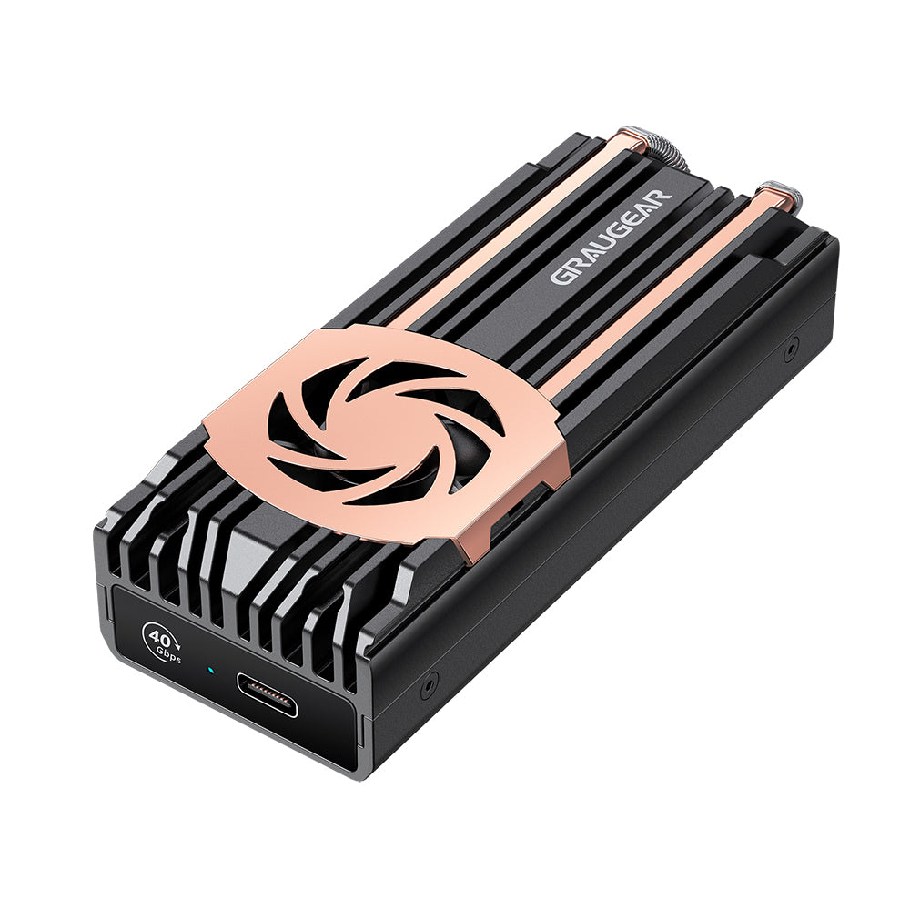 GRAUGEAR External Enclosure USB-C M.2 NVMe SSD PCIe 4.0 40Gbit