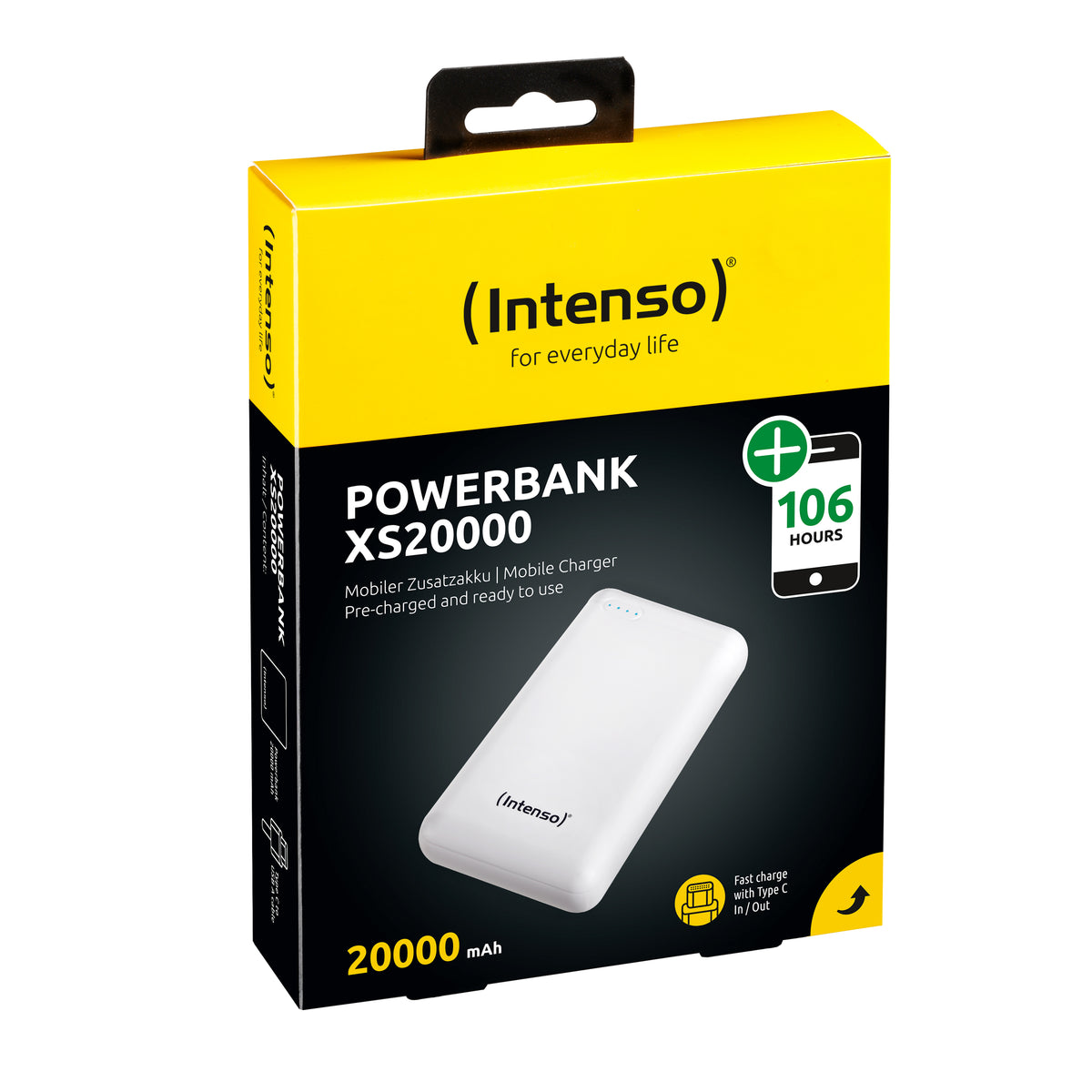 Intenso Powerbank XS20000 white 20000 mAh incl. USB-A to Type-C