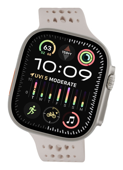 Decoded Silicone Ares O Strap for Apple Watch 44mm, 46mm, 49mm in Clay