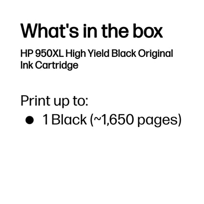 HP 950XL    Schwarz             Tintenpatrone