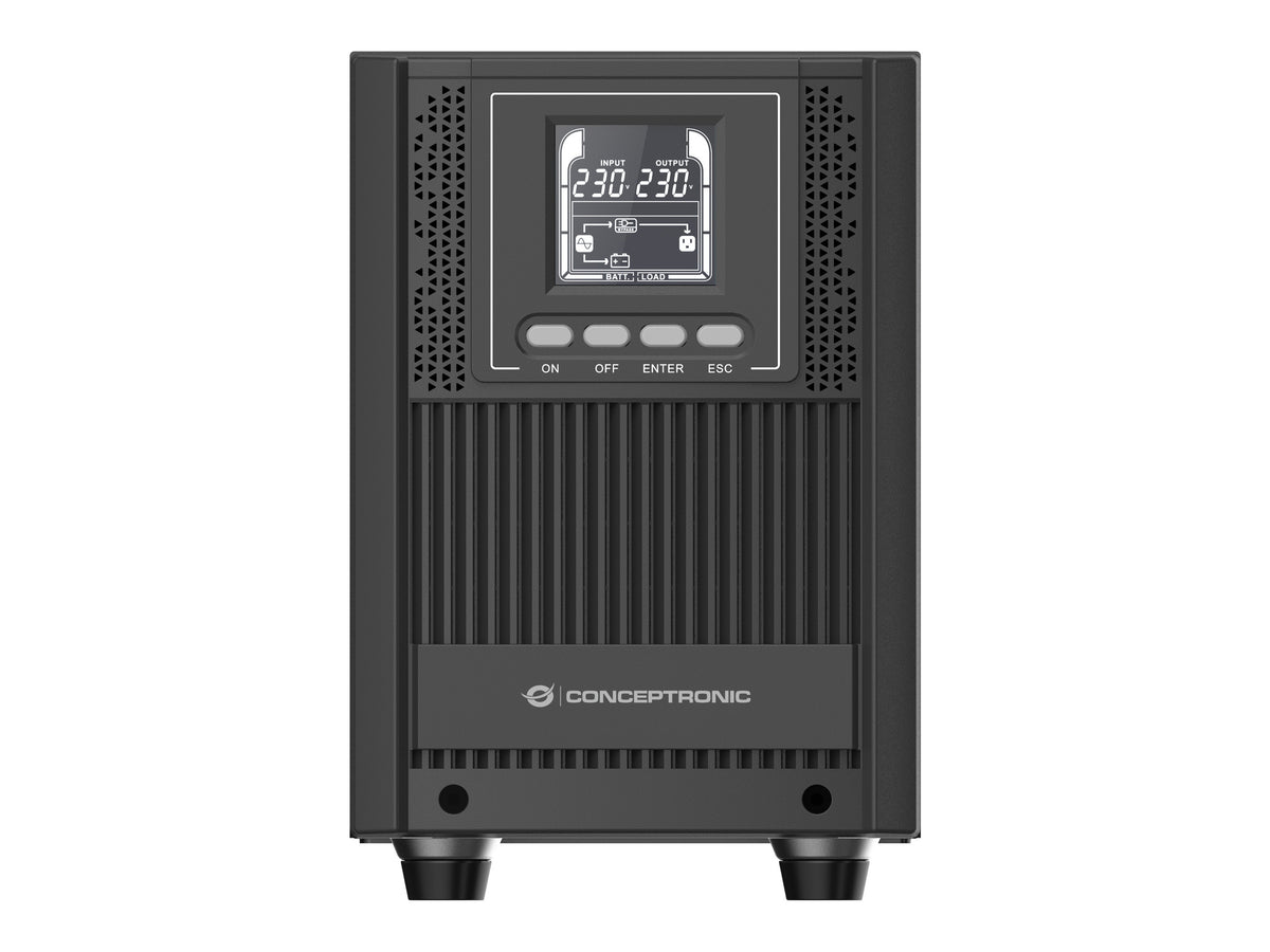 CONCEPTRONIC USV 2000VA/1800W/4xSchuko/USB/+ Online Tower sw