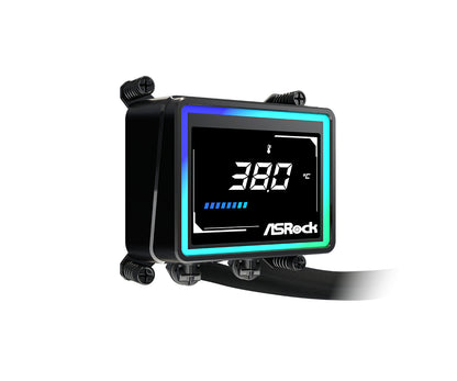 Σετ Υδρόψυξης Ψηφιακής Επεξεργασίας Asrock Challenger 360 με Ανεμιστήρα 12 εκ., Μαύρο