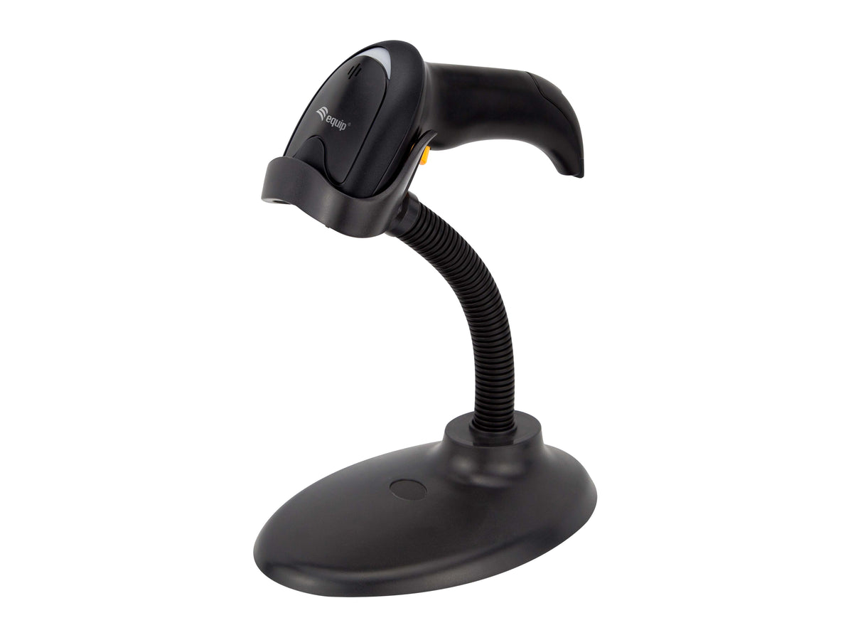 Equip 2D-Barcodescanner Laser USB+Halter             schwarz