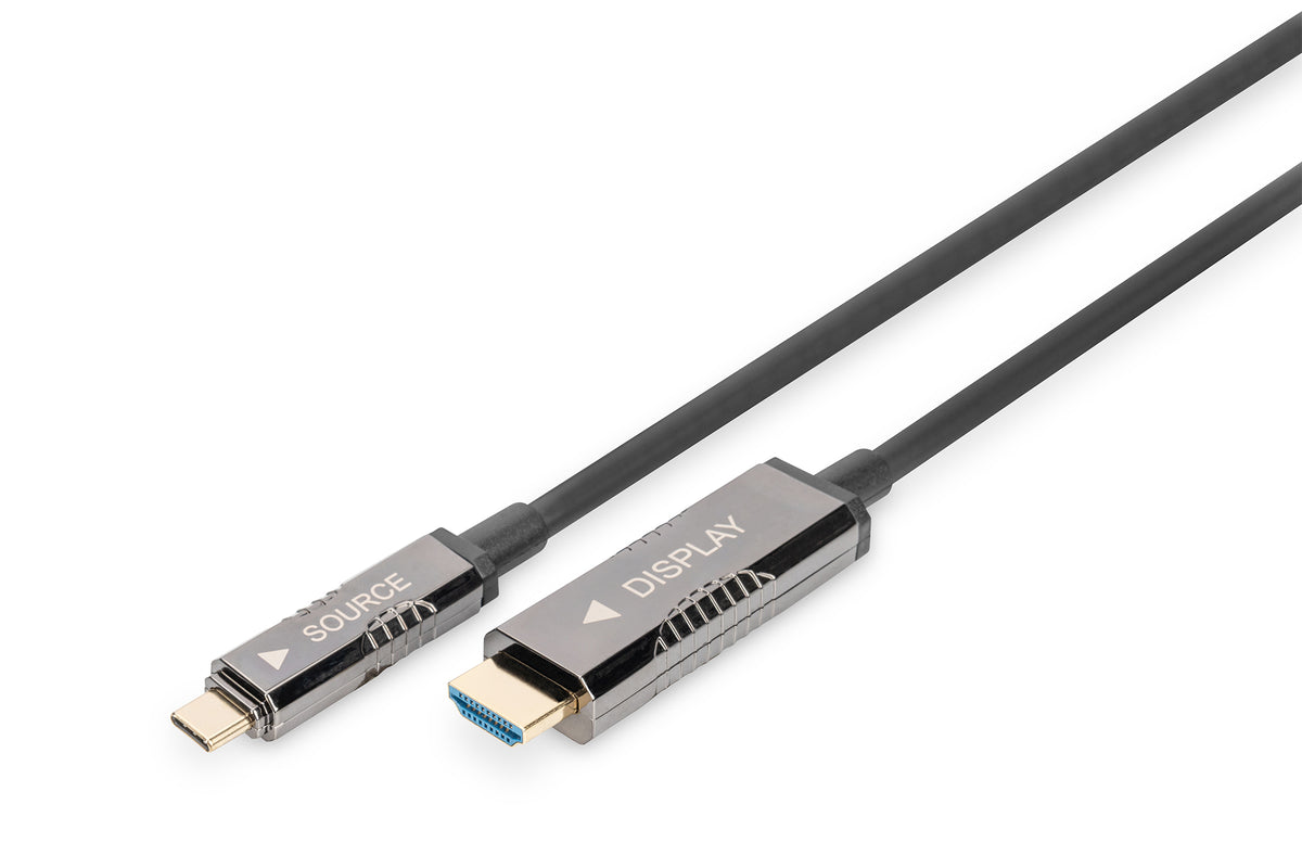 DIGITUS 4K USB Type-C to HDMI AOC Adapter Cable, 20.0 m