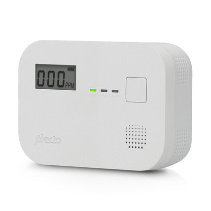 Alecto Carbon Monoxide Detector with 10-Year Sensor Lifespan and Display