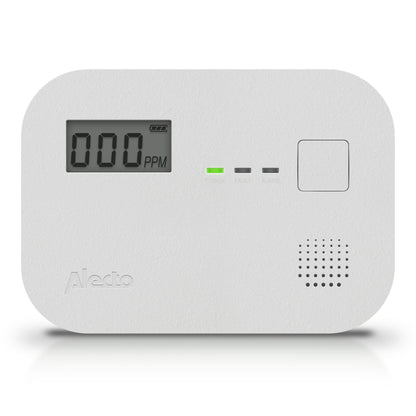 Alecto Carbon Monoxide Detector with 10-Year Sensor Lifespan and Display