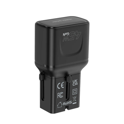 Mobile Origin 45W Travel Adapter EU/US/UK/AU PW26, black