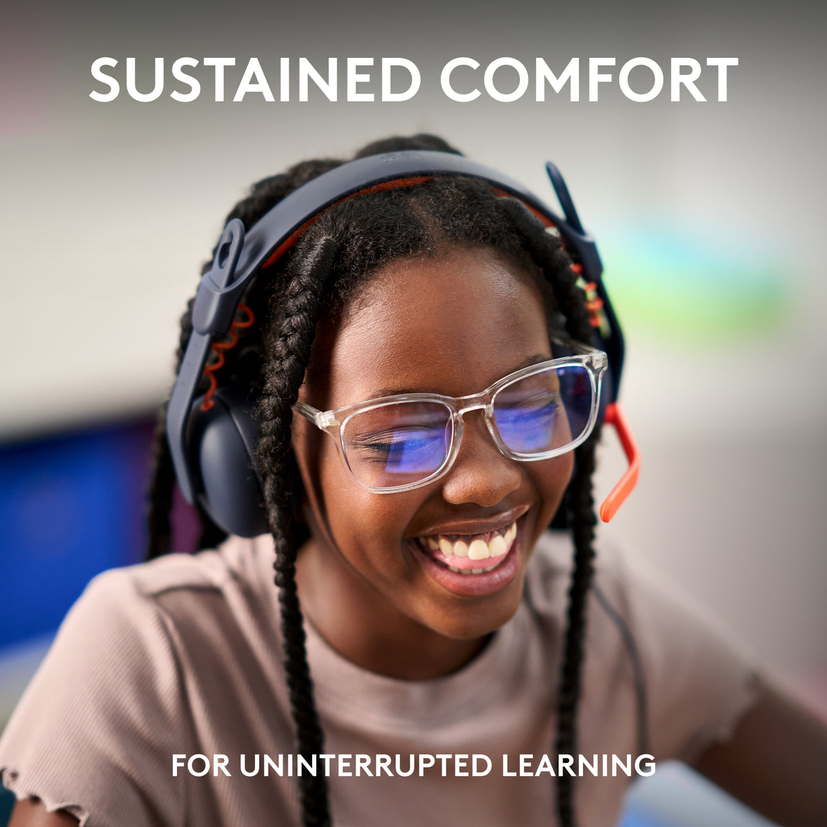Logitech Zone Learn On-Ear Headset Wired for Learners USB-A
