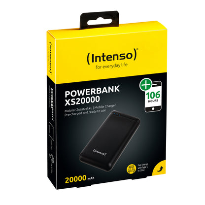Intenso Powerbank XS20000 black 20000 mAh incl. USB-A to Type-C