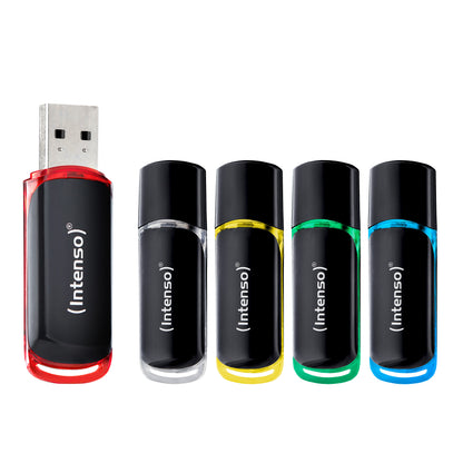 1x5 Intenso Business Line 16GB USB 2.0 Flash Drives, Assorted Colors, Model 3511575