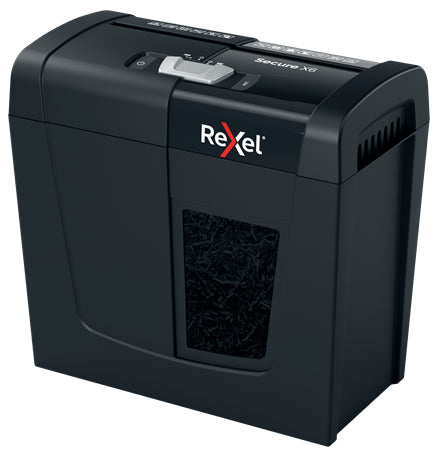 Rexel Secure X6 Paper Shredder — Cross-Cut, 70 dB, Black