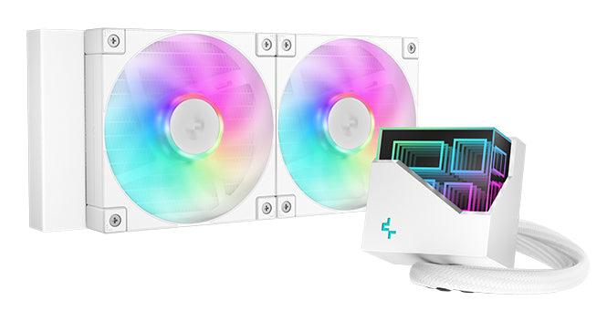 DeepCool LT240 Υδρόψυξη Όλα-σε-ένα για Επεξεργαστή, 12 εκ., Λευκό, 1 τεμ.