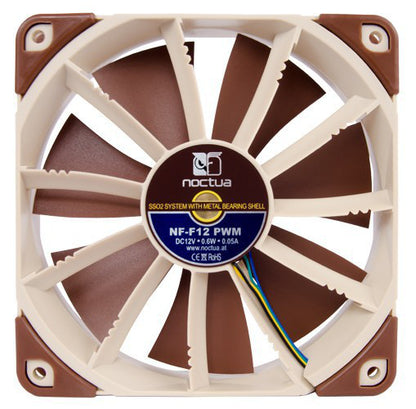 Noctua NOC-NF-F12-PWM Ανεμιστήρας Κουτιού Υπολογιστή 12 εκ. Μπεζ, Καφέ 1 τεμ.