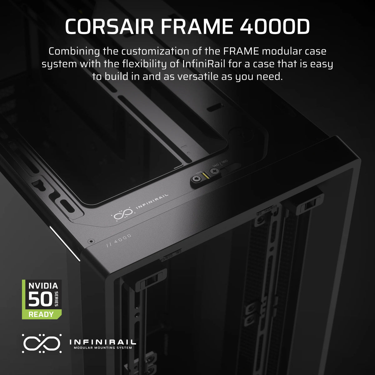 CORSAIR Geh Midi FRAME 4000D Mid-Tower, Black